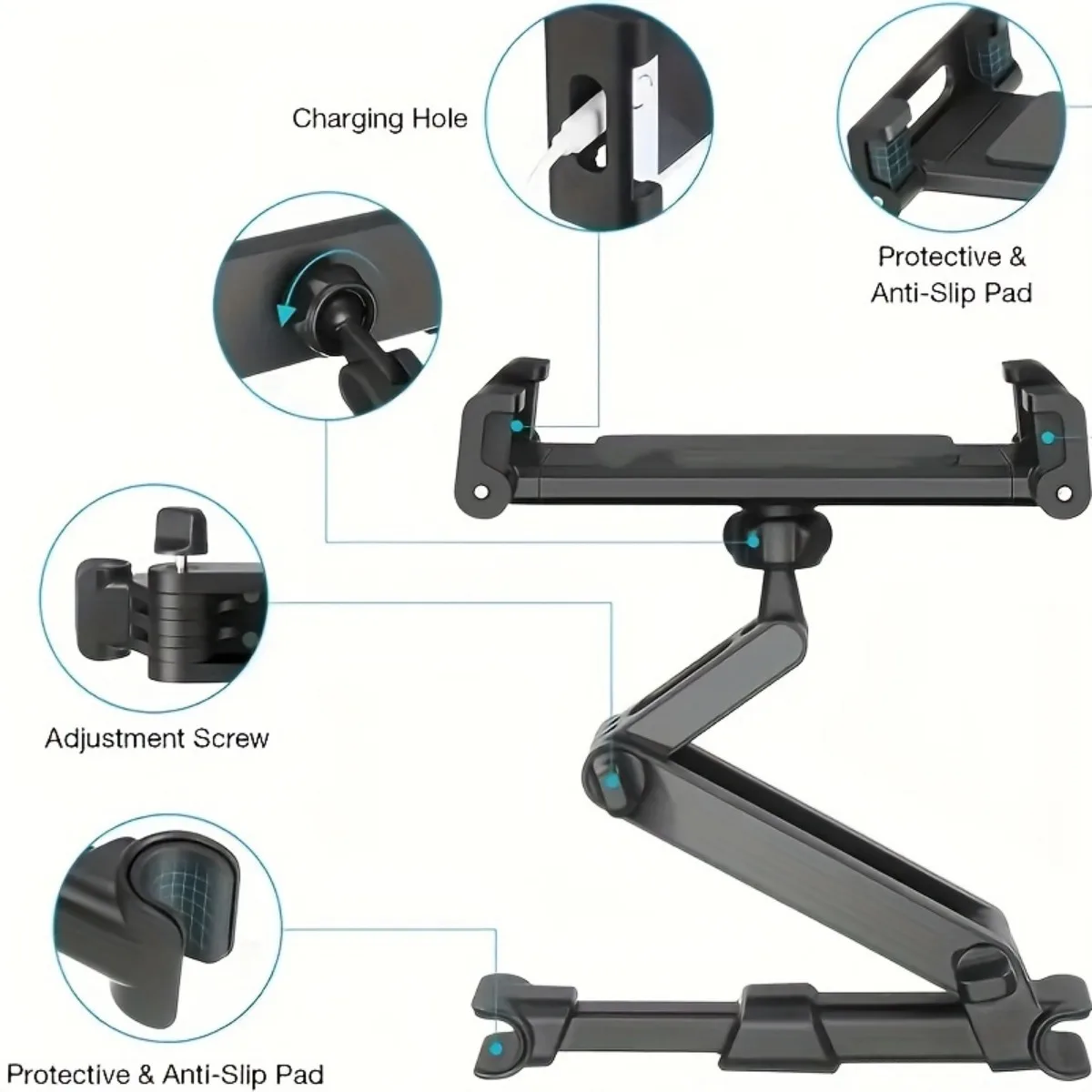 Tablet stand, car headrest, ta - Toddler Tablet Accessories ulasan dan harga