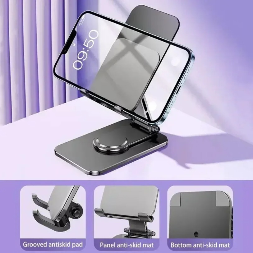 Universal Metal 360° Rotatable - Tablet Stand Adjustable ulasan dan harga