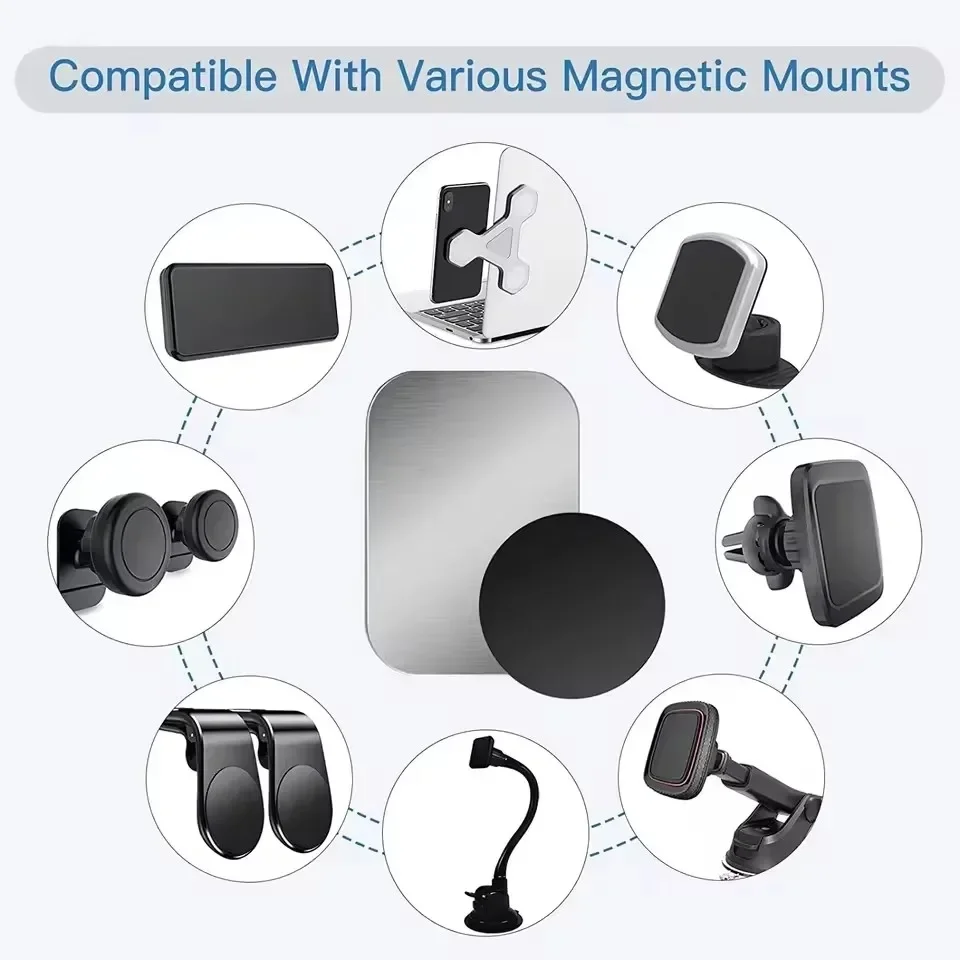5/10pcs Magnetic Metal Plate D - Tablet Car Mount ulasan dan harga