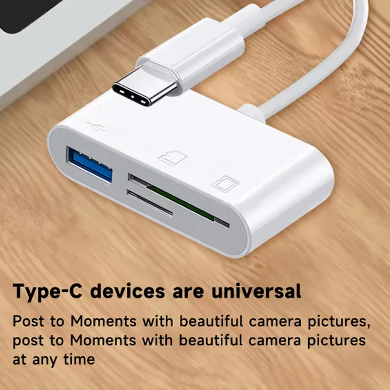 USB C 3-in-1 Card Reader Cable - Microsd Card Tablet ulasan dan harga
