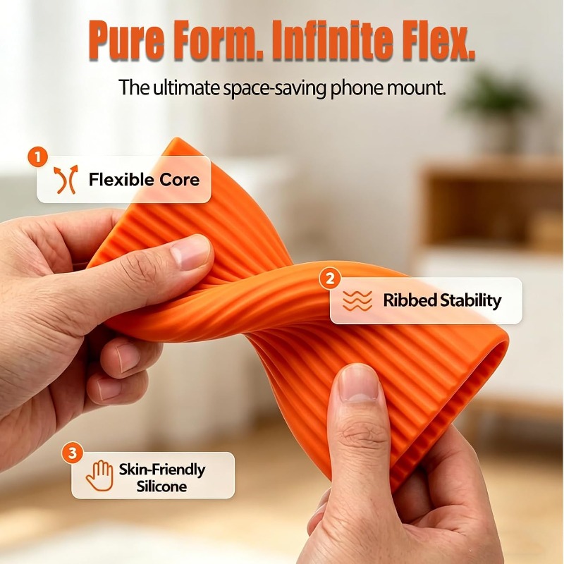 Flexible Foldable Silicone Pho - Tablet Stand Adjustable ulasan dan harga