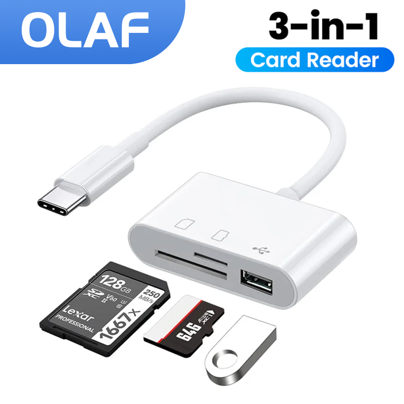 3in-1 Type-C Card Reader OTG S - Microsd Card Tablet ulasan dan harga