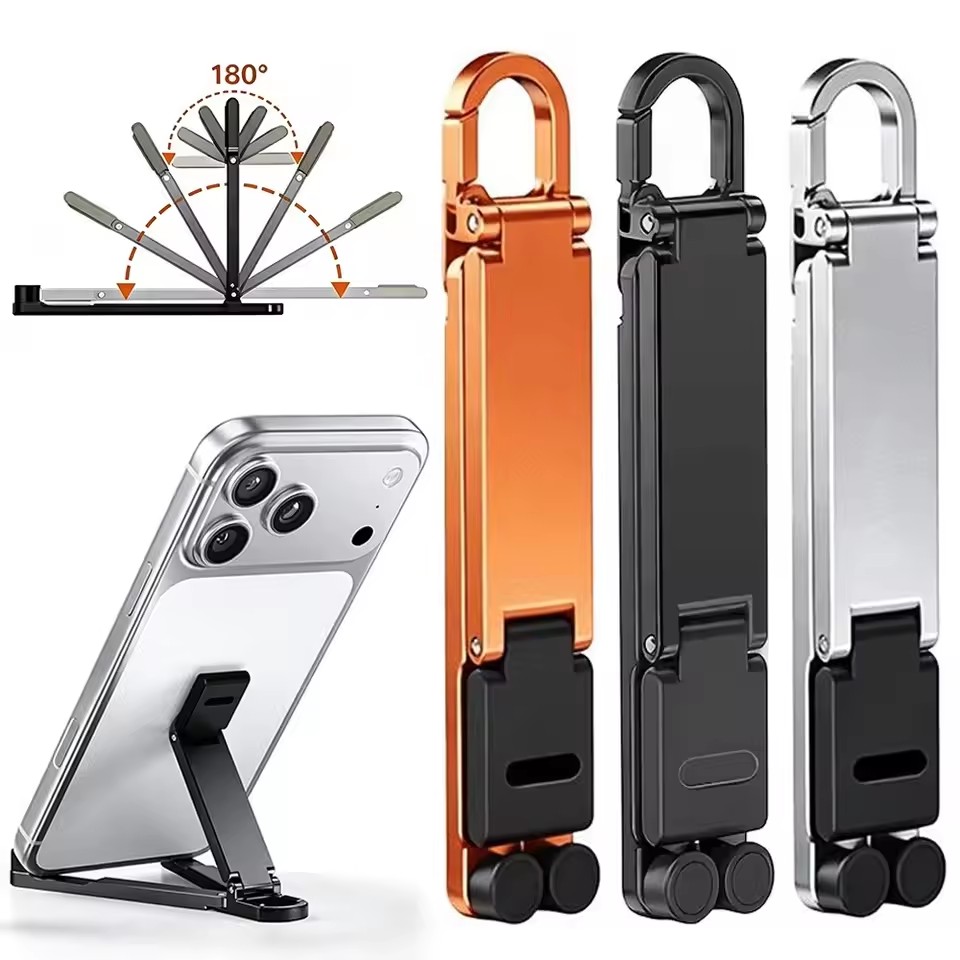 Mini Keychain Foldable Phone B - Tablet Stand Adjustable ulasan dan harga