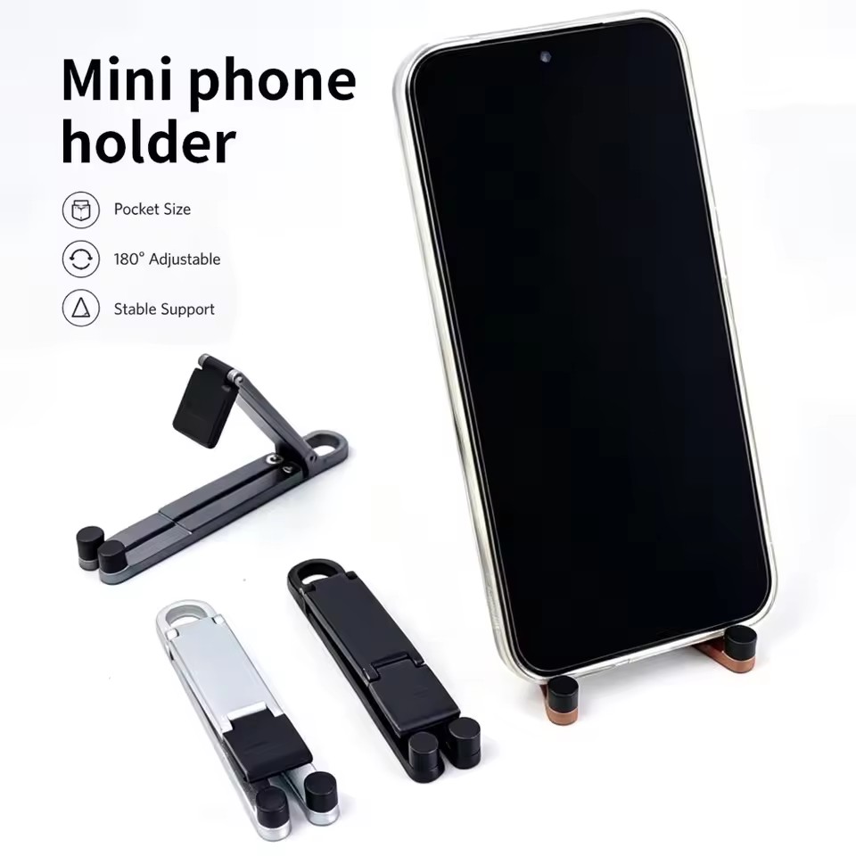 Mini Keychain Foldable Phone B - Tablet Stand Adjustable ulasan dan harga
