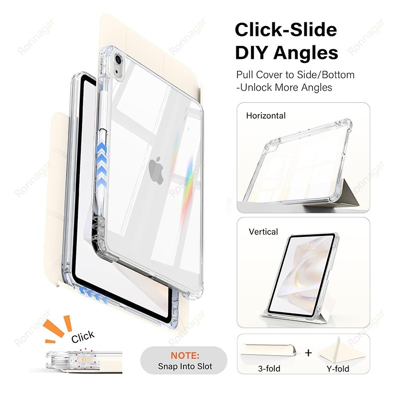 Slim Clear Case for iPad Air11 - Ipad Cover Folio ulasan dan harga