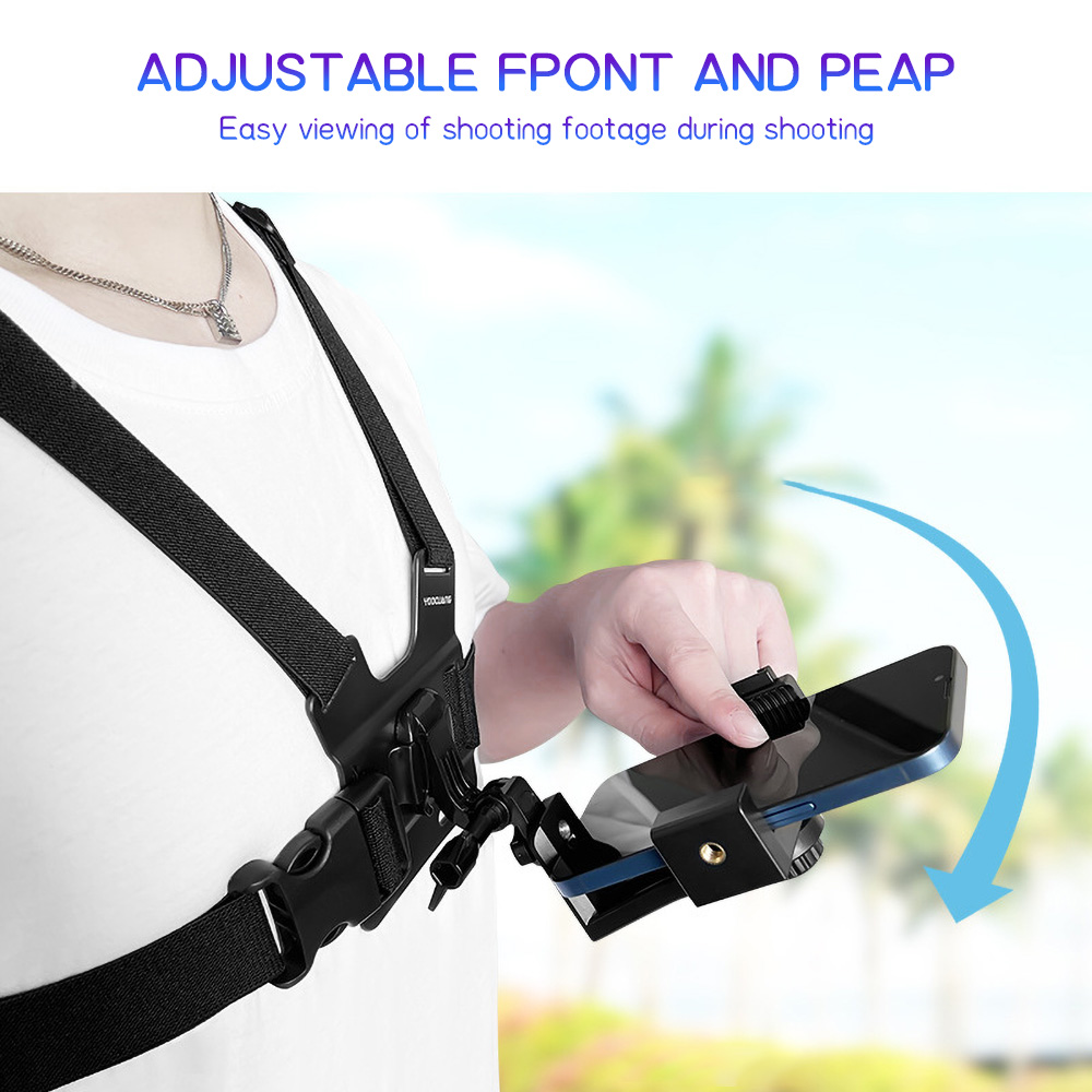 Chest Mount Phone Strap Holder - Tablet Stand Adjustable ulasan dan harga