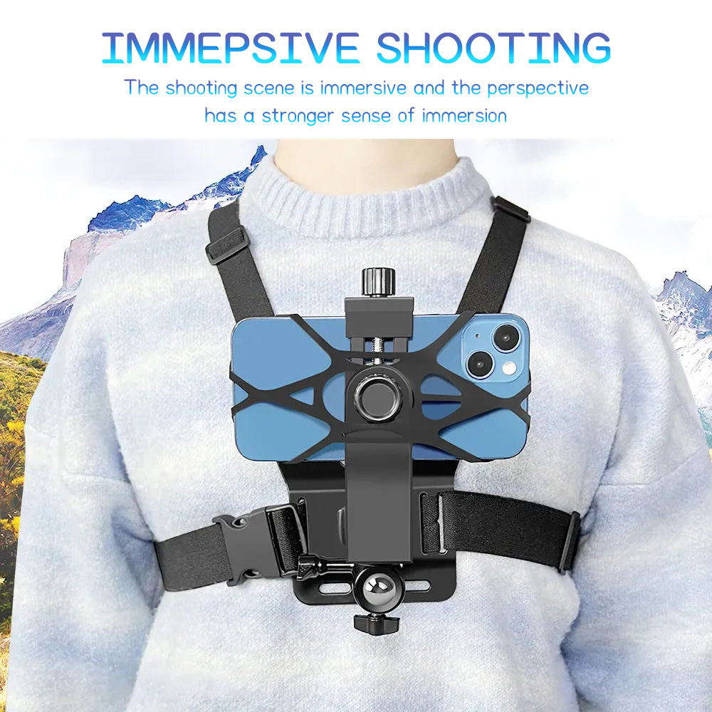 Chest Mount Phone Strap Holder - Tablet Stand Adjustable ulasan dan harga
