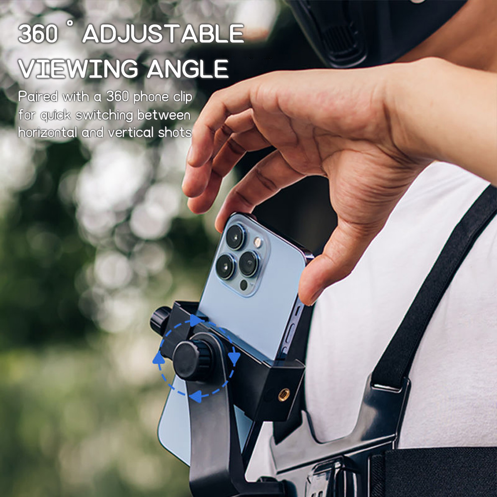 Chest Mount Phone Strap Holder - Tablet Stand Adjustable ulasan dan harga